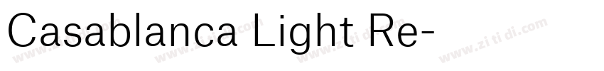 Casablanca Light Re字体转换 Casablanca Light Re字体转换